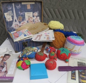SEWING LOT PATTERNS PINCUSHIONS  YARN