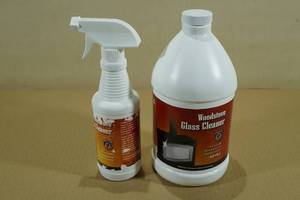 Wood Stove Glass Cleaner with Refill -80FL OZ