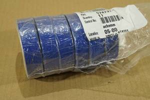 6 Rolls 34x66 Blue Electrical Tape