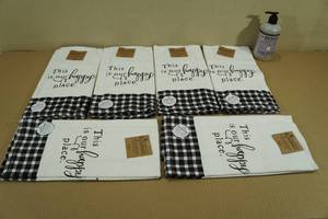 6 Dual Purpose 16x26 Kitchen Towels with Hand Soap