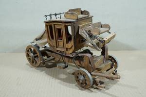 Wood Stage Coach Scale Model