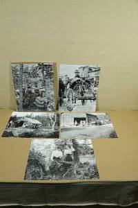 5 Vintage Black and White Early Settler Photographs