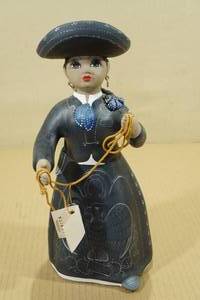 Lupita Navarro Doll Figurine - Mexican Pottery Folk Art