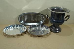 3 1970s Silver Plate Country Club Trophies