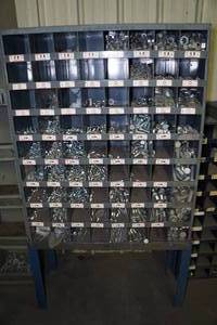 72 Compartment Small Parts Organizer with Fasteners