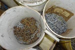 Buckets of Assorted Chains