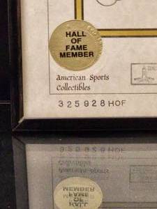 lot 37 image: Certified Authentic Bob Gibson Autograph