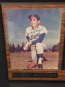 lot 43 image: Certified Authentic 8 x 10s Sandy Koufax & Don Drysdale Autographs