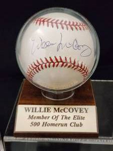 lot 89 image: Willie McCovey Autographed Baseball with COA