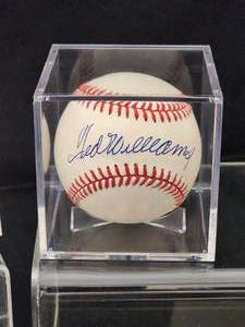 lot 103 image: Ted Williams Autographed Baseball with COA