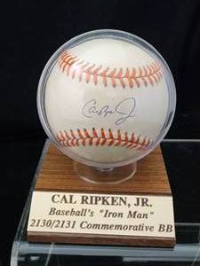 lot 105 image: Cal Ripken Jr Autographed Baseball with COA