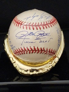 lot 115 image: WW 3000 Hit Club Baseball Autographed By (13) HoFers LK