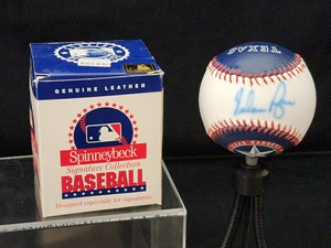 lot 127 image: Spinneybeck Signature Collection Nolan Ryan Autographed Baseball No COA