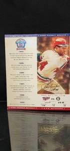 lot 102 image: Kirby Puckett Weekend May 23 thru 25 1997 Seat 31 Unused Game Tickets