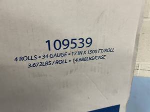 lot 59 image: New - Qty. 4 Rolls - Hand Stretch Shipping Industrial Wrap - Crown Secure