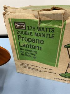 lot 60 image: VINTAGE Sears 175-Watt Double Mantle Propane Lantern