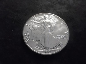 1989 US American Silver Eagle 1 OZ. .99 Fine MS From Unc. Roll