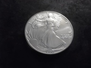 1990 US American Silver Eagle 1 OZ. .99 Fine MS From Unc. Roll