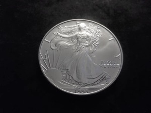 1993 US American Silver Eagle 1 OZ. .99 Fine MS From Unc. Roll