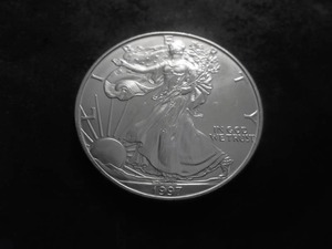 1997 US American Silver Eagle 1 OZ. .99 Fine MS From Unc. Roll