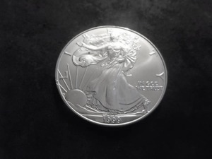 1999 US American Silver Eagle 1 OZ. .99 Fine MS From Unc. Roll