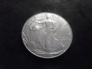 2002 US American Silver Eagle 1 OZ. .99 Fine MS From Unc. Roll