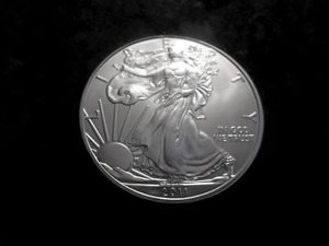 2011 US American Silver Eagle 1 OZ. .99 Fine MS From Unc. Roll
