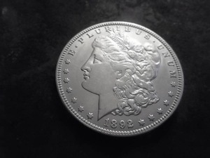 1892 O Morgan Silver Dollar