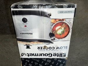 Elite Gourmet Stainless Steel Slow Cooker