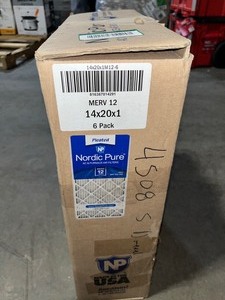 14 in. x 20 in. x 1 in. Allergen Pleated MERV 12 Air Filter