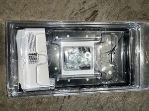 4 in. x 4 in. Post Adapter in Black with 3 Mailbox Mounting Options