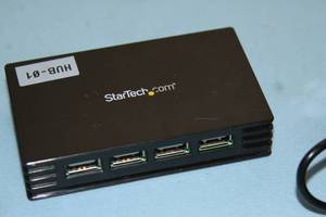 lot 22 image: Large Lot - Quantity 35 - StarTech Star Tech Compact 4-Port USB Hubs - with Power Supplies