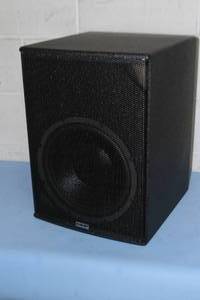 lot 62 image: ISP Technologies High Definition Pro Audio 12 Self-Powered Surface Mount Subwoofer  Sub  Bass
