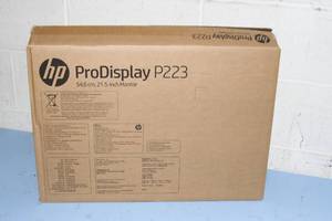 lot 87 image: Like New  HP ProDisplay Pro Display Model P223 High Definition 1920x1080 LED 21.5 Computer Monitor  Display