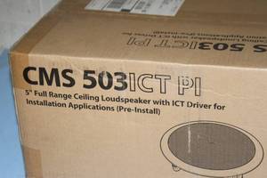 lot 95 image: New PAIR of Tannoy CMS 503CT PI 5 Full Range Ceiling Speakers  Loudspeakers