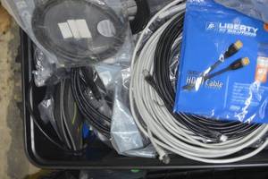 lot 156 image: Tote full of various cables