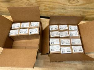 lot 53 image: KWIKSET Lot of 18- 660 Single Cylinder Deadbolts with SmartKey Security, Satin Nickel Finish