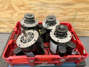 lot 94 image: Lot of 4- 2 HP SPL Compressor Duty Electric Motors, 3450 RPM, 56 Frame, 58 Shaft Diameter,120240 VOLT