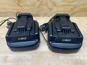 lot 128 image: EGO Lot of 2- CH2100 Battery Chargers