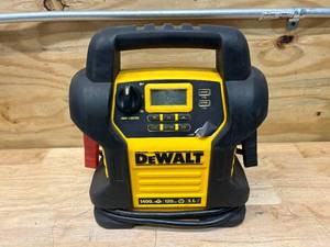 lot 139 image: DEWALT 1400 Peak Amp Portable Car Jump Starter with Digital Compressor
