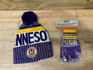 lot 32 image: Minnesota Winter Gear (Vikings Colors)