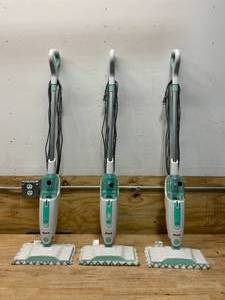lot 140 image: SHARK Lot of 3- Corded Hard Floor Steam Mop with XL Removable Water Tank (S1000 T4)