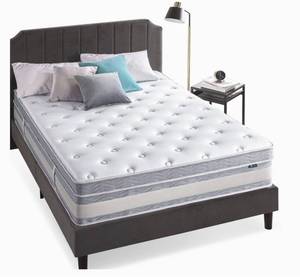 lot 5 image: ZINUS 14 Inch Green Tea Cooling Gel Memory Foam Hybrid Mattress  Pocket Innersprings for Motion Isolation  Edge Support, Queen
