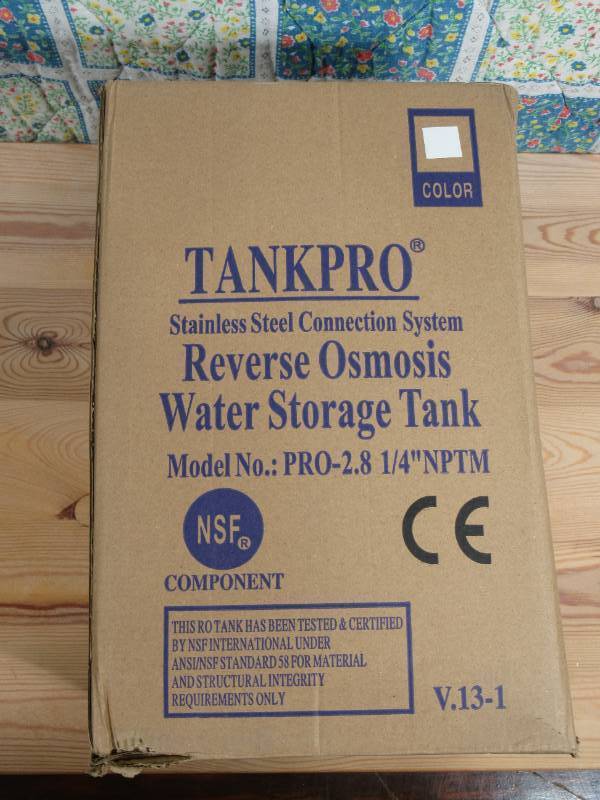 lot 27 image: Tankpro Reverse Osmosis Water Storage Tank
