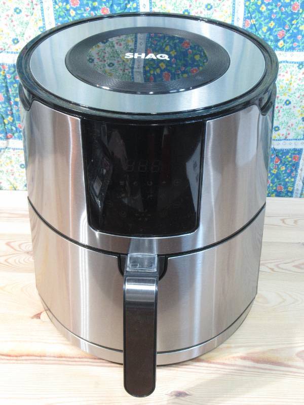 SHAQ 6 qt 1700W Stainless Steel Digital Air Fryer w/Basket