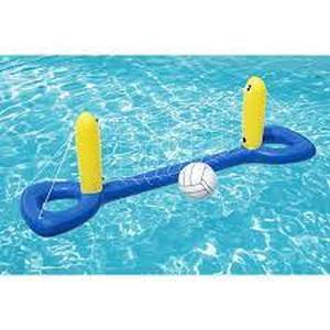 lot 25 image: H2OGO 8ft x 25in Multicolor Volleyball Set Child Inflatable Pool Game