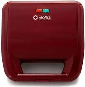 lot 32 image: Cooks Companion 750W Waffle Maker & Panini Press w Plates