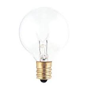 lot 35 image: Bulbrite 301025 - 25W - G12 - Candelabra Base - Clear - Incandescent Globe Light Bulbs - 27 Bulbs Total