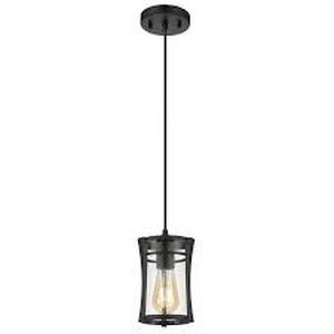 lot 41 image: OVE Decors Joakim Pendant Light, Black