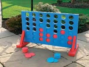 lot 43 image: Large Giant 4 In A Row Connect 4 Four Game Kids Outdoor Family Set